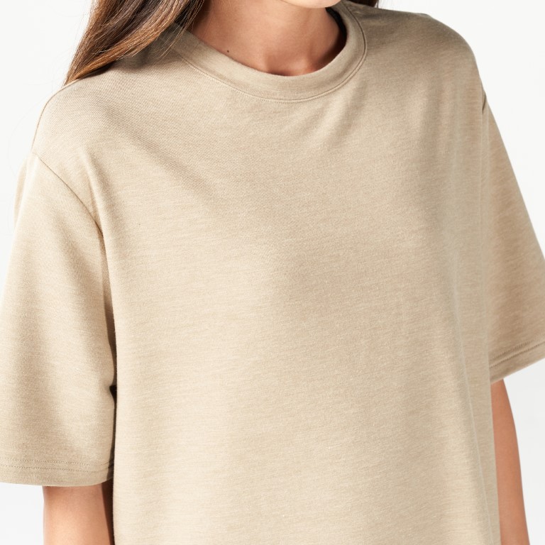 Code Oversized Live in Tee - Sand Marl